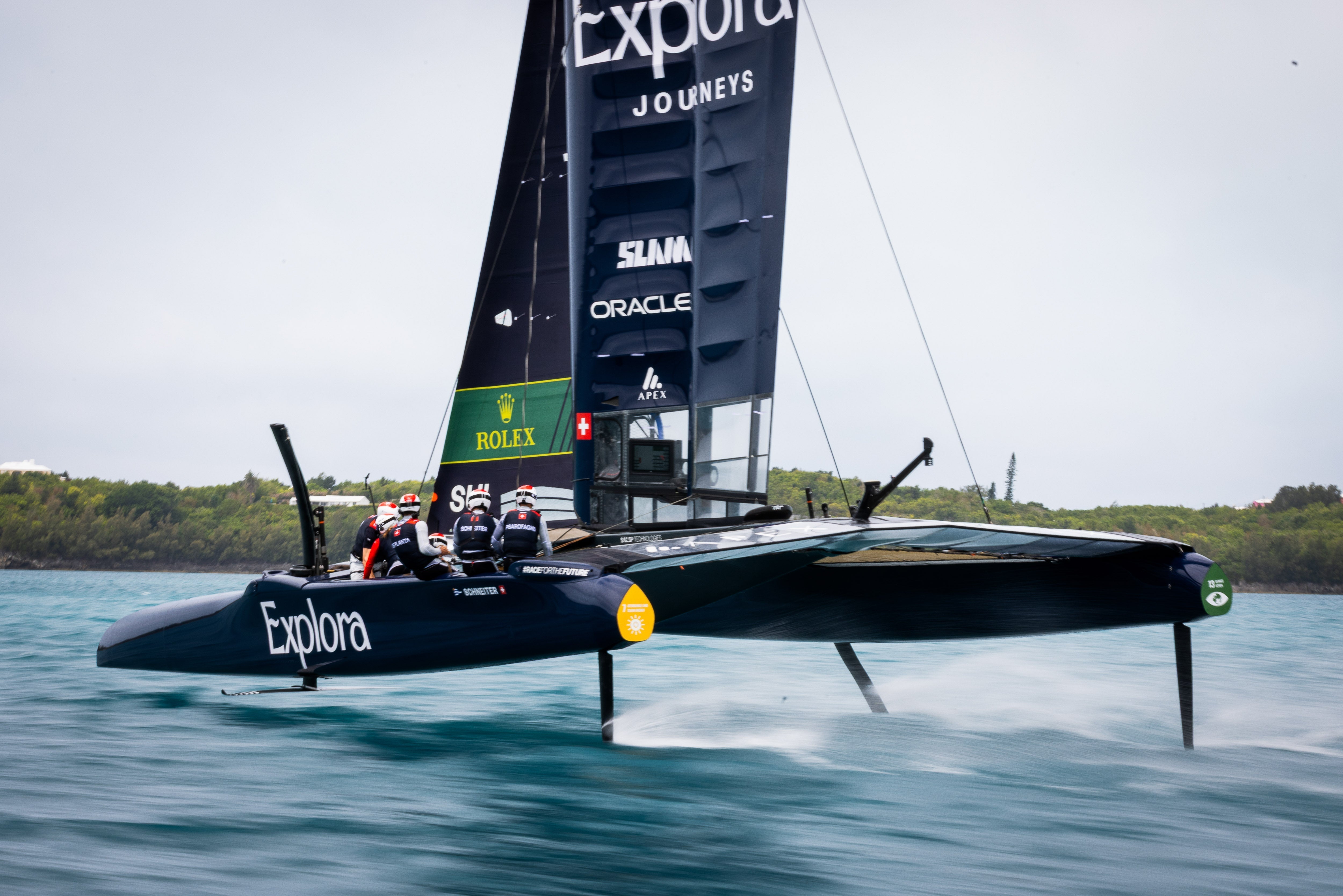 SLAM dresses the Explora Journeys Swiss SailGP Team