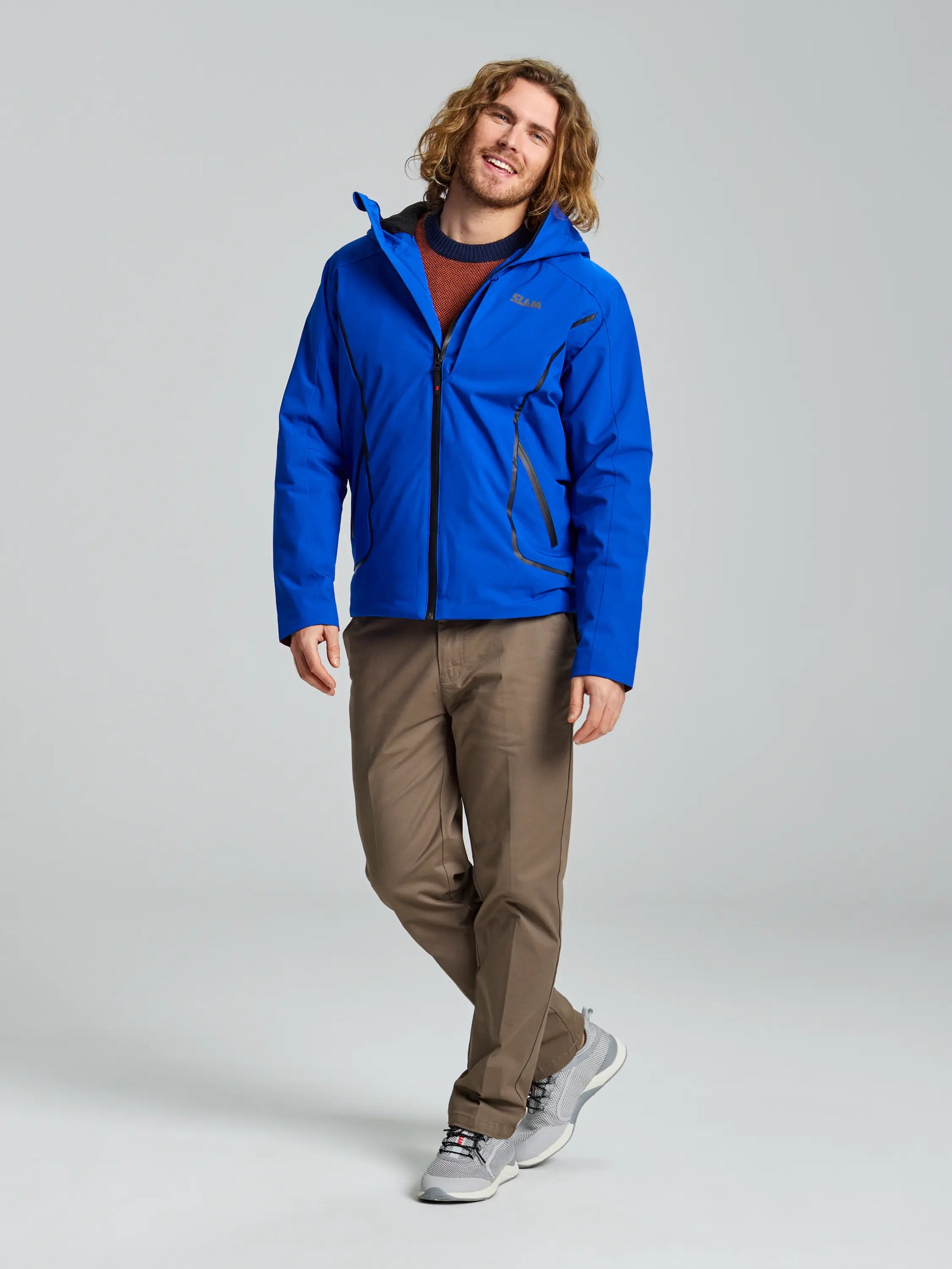 Active Hooded Insulated Jacket Men s Nautical Insulated Jacket SLAM