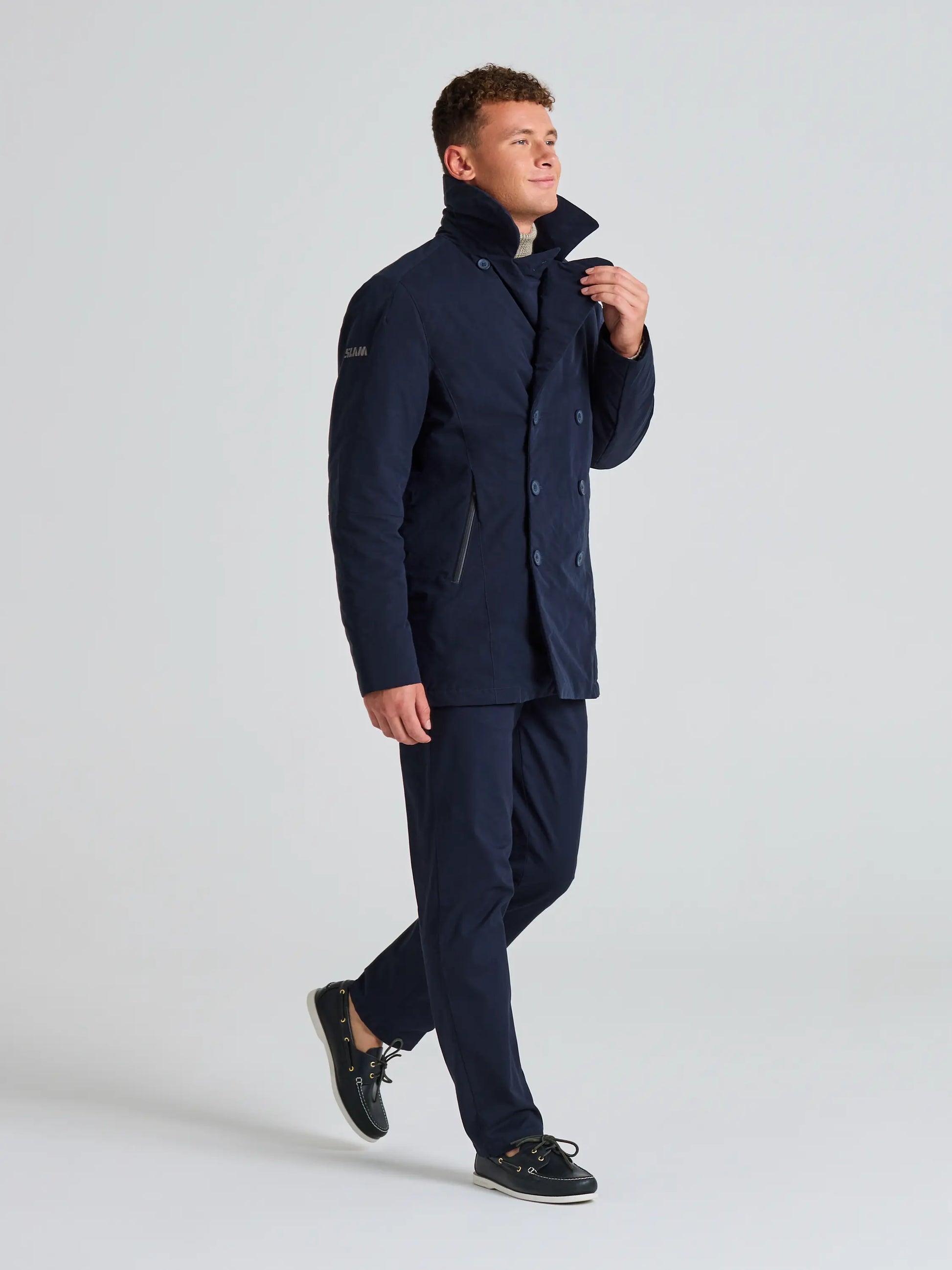 Dock Peacoat - Men's double breasted sport jacket | SLAM Dock Peacoat - Men's double breasted sport jacket | SLAM