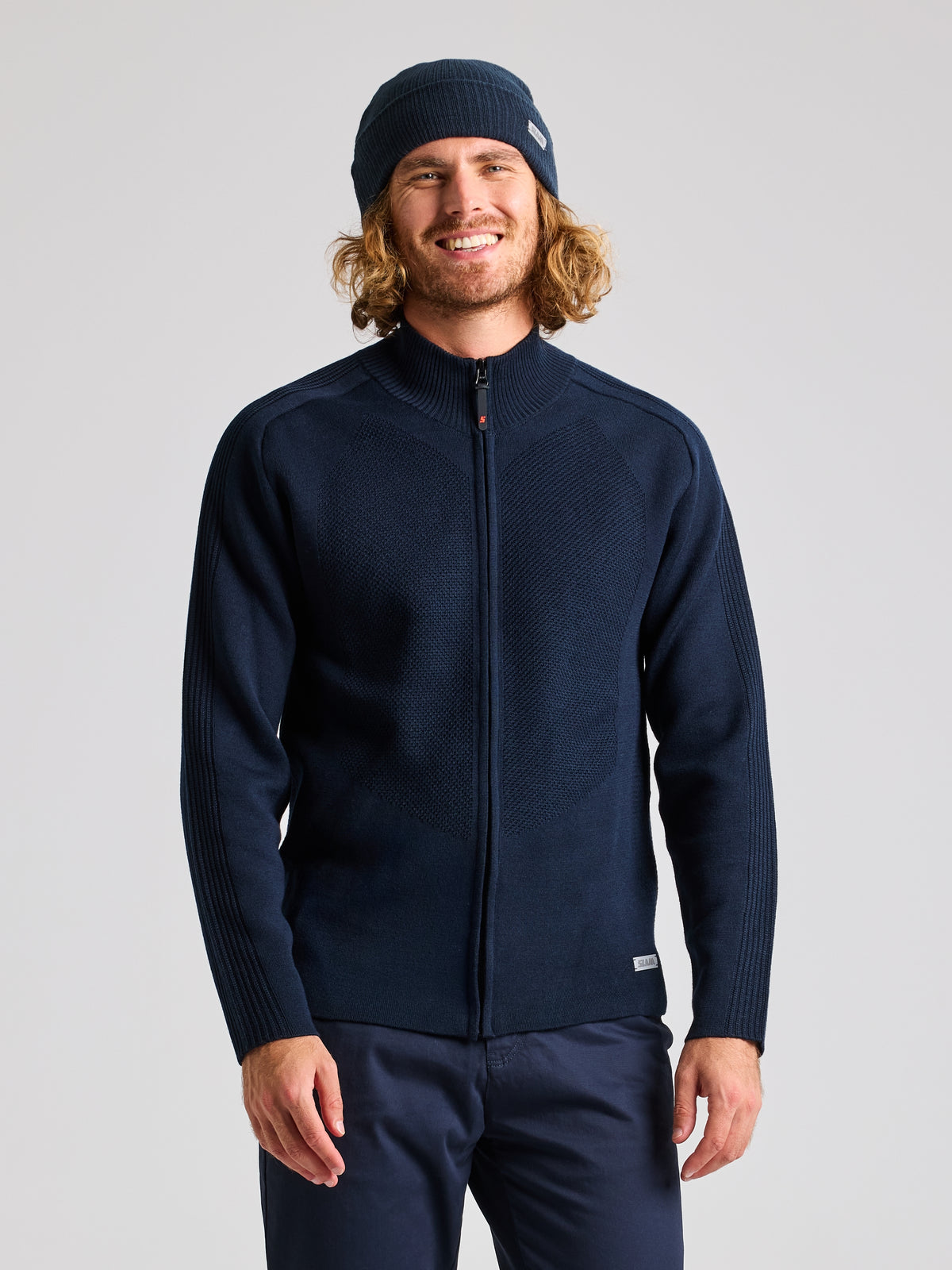 Techknit Cardigan - Merino zip cardigan | SLAM