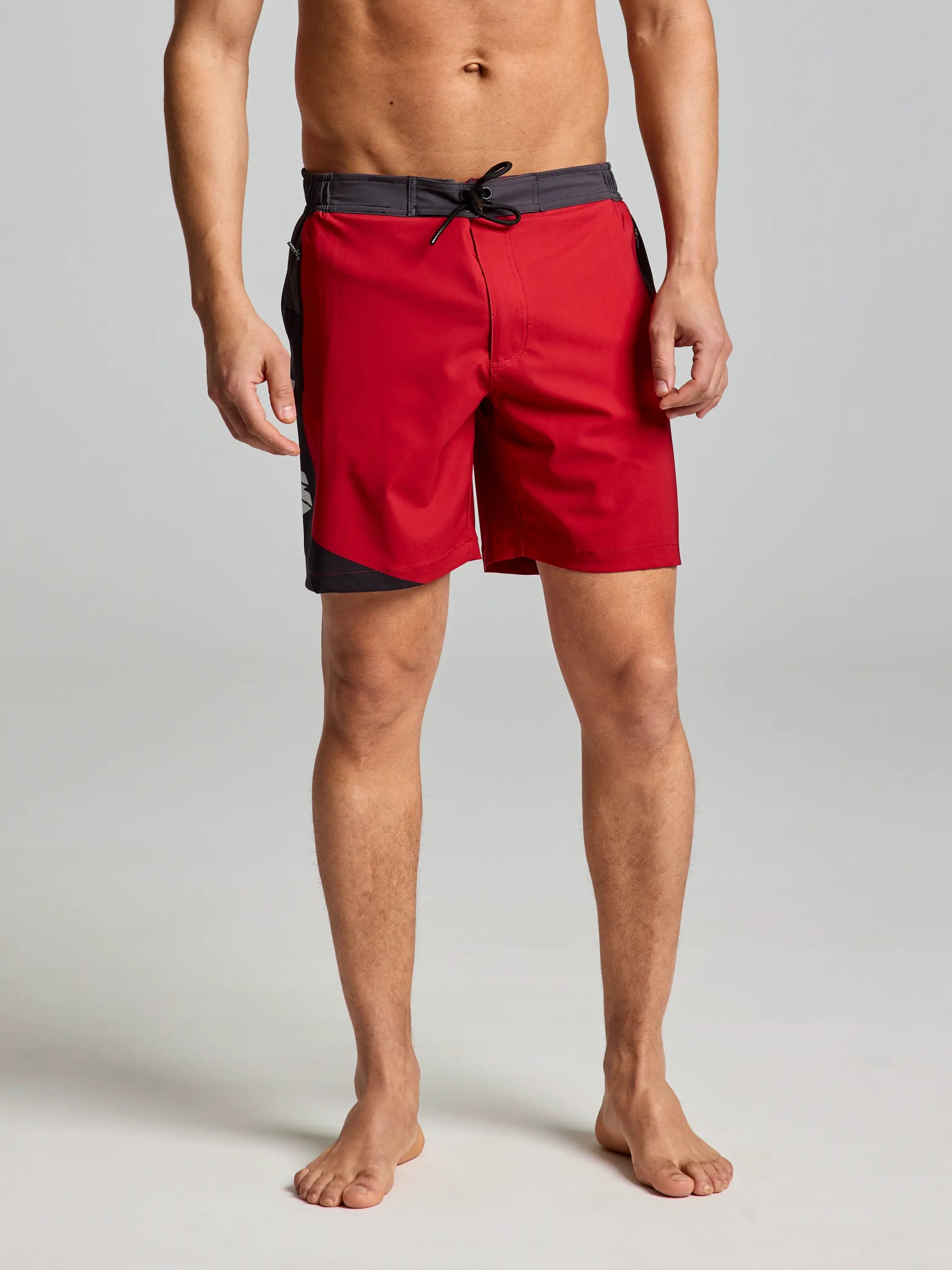 Black and red board shorts discount