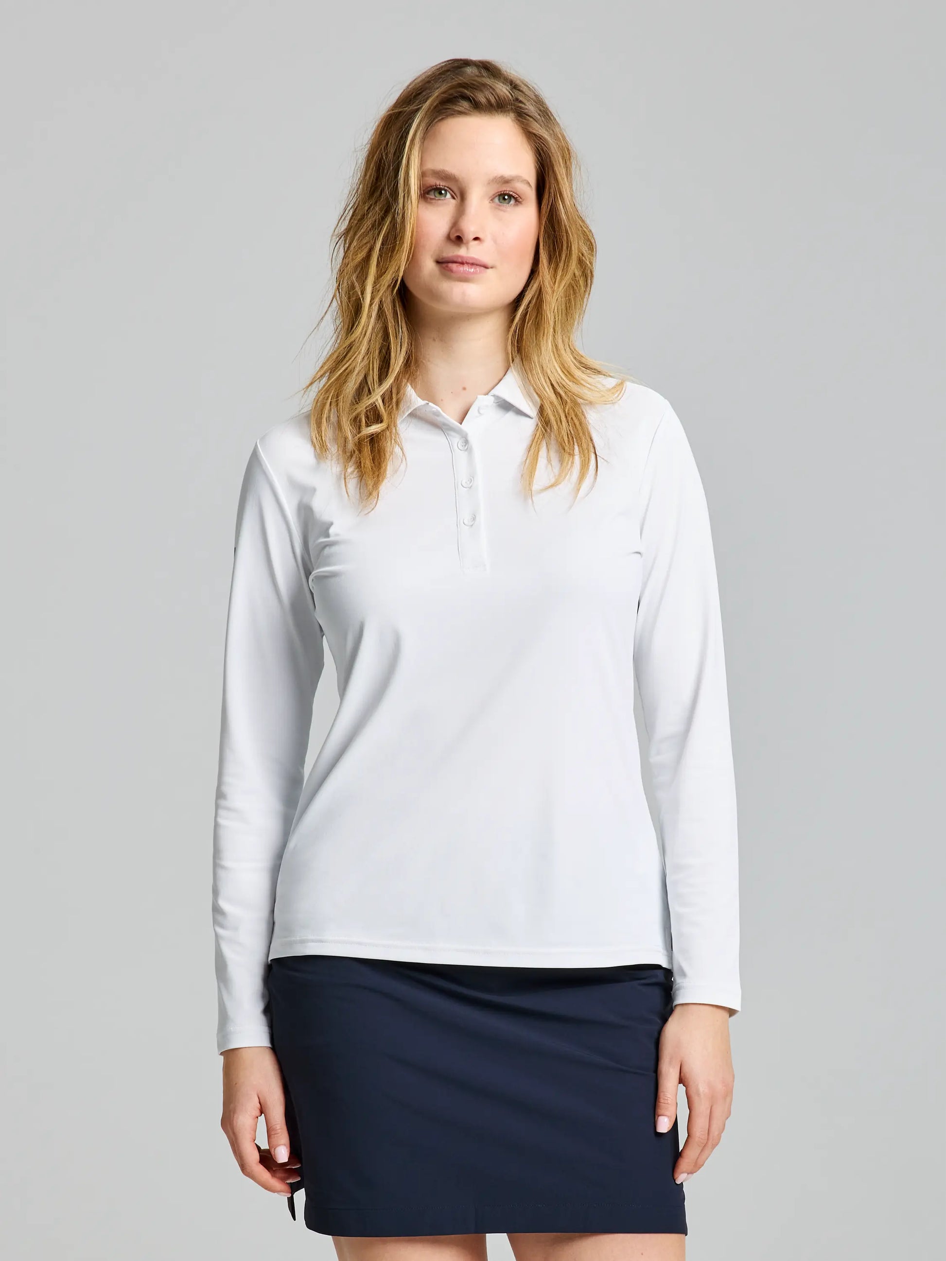 Woman Tech Pique Polo Long Sleeve - Women's Technical Long Sleeve Woman Tech Pique Polo Long Sleeve - Women's Technical Long Sleeve